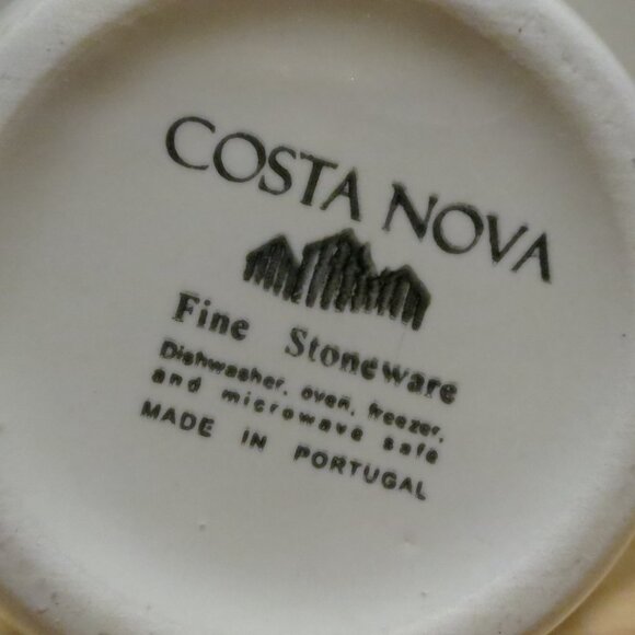 Creamer & Open Sugar Bowl No Lid Costa Nova Portugal Stoneware - Picture 11 of 11